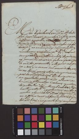 Carta remetida para Dom João António de Abreu