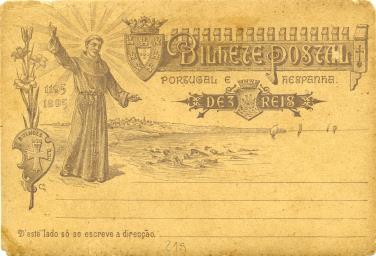 Bilhete postal dedicado ao 7.º Centenário de Santo António