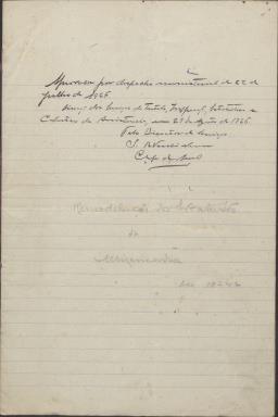 Remodelação dos estatutos da Misericórdia de harmonia com o Decreto 10242 de 1 de Novembro de 1924