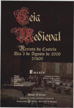 Cartaz da festa de 2006 ceia medieval 