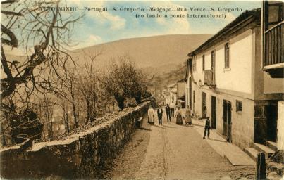 Alto Minho - Portugal - S. Gregório - Rua Verde (ao fundo a Ponte Internacional)