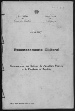 Recenseamento eleitoral, recenseamento dos eleitores da Assembleia Nacional e Presidente da República.
