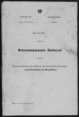 Recenseamento eleitoral, recenseamento dos eleitores da Assembleia Nacional.

