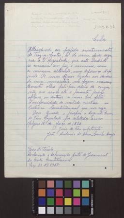 Transcrição da carta de confirmação de juramento da constituição, efetuado pelo Município de Melgaço, confirmando que ali não há alterações, como em outros locais